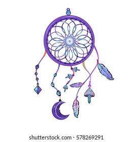 Dreamcatcher. Vector illustration.