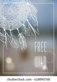Dreamcatcher, vector illustration