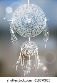 Dreamcatcher, vector illustration