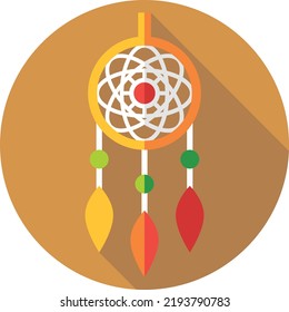 dreamcatcher vector on white background. isolated Vector icon