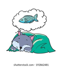 dreaming cat