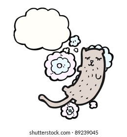 dreaming cat cartoon