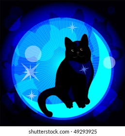 dreaming cat. eps 10