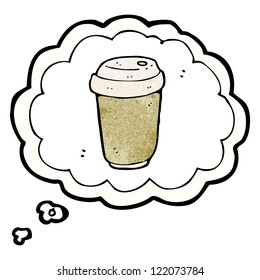 Traum von Kaffeekartoon