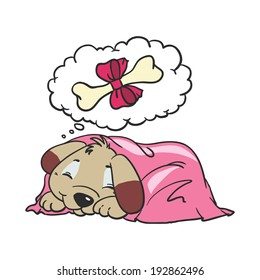 dreaming dog