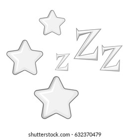 Dreaming icon in monochrome style isolated on white background vector illustration