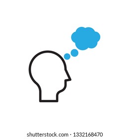 dreaming icon vector modern design