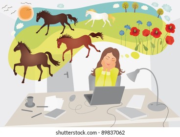 Dreaming in the office
