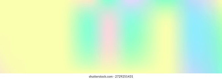 Fondo de ensueño. Gradiente de Fuzz. Desenfocar el fondo creativo. Formas de neón. Luz de plástico. Textura brillante amarilla. Tarjeta blanda. Gradiente holográfico. Fondo verde onírico