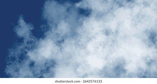 O movimento sonhador de nuvens luminosas dissolvendo-se na profundidade infinita do céu acima

