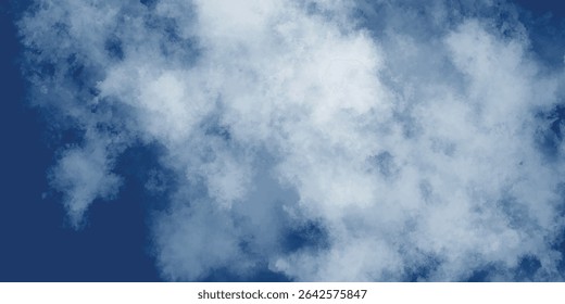 O movimento sonhador de nuvens etéreas que se estendem através do céu sem limites em perfeita harmonia

