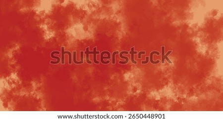 Dreamlike Pattern of Blurred Red Pigment and Earthy Ink Streaks

