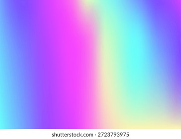Dreamlike Texture. Holographic Gradient. Blue Pop Background. Metal Holography Template. Graphic Foil. Abstract Gradient. Bright Mesh. Neon Banner. Pink Dreamlike Texture