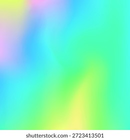Textura de ensueño. Fondo perlado. Folleto de Geometría Brillante. Gradiente Hippie Blur. Lámina suave. Efecto retro. Gradiente holográfico. Tarjeta metálica. Textura azul onírica