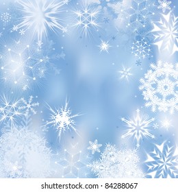 Dreamlike winter background. Vector illustration