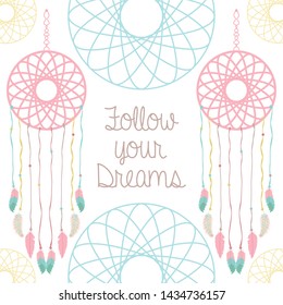 dreams catcher with follow your dreams message