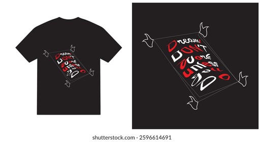Dreams don't work unless you do tshirt design, motivational vector, motivational typography tshirt design, cricut, inspirational quotes tshirt