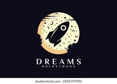 Dreams for galaxy logo design Premium Vector