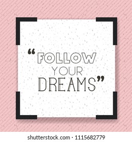 Dreams Message With Hand Made Font