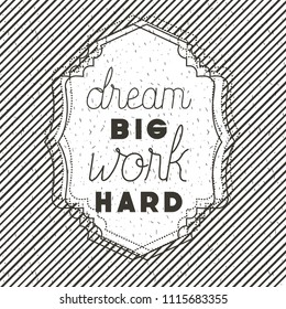 dreams message with hand made font