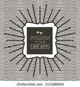 dreams message with hand made font