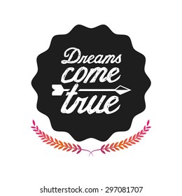 dreams postcard design, vector illustration eps10 graphic 