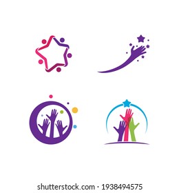 Dreams star logo vector design