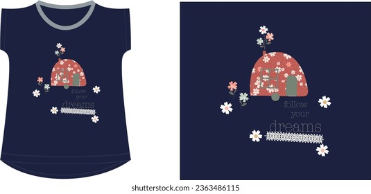 dreams t shirt graphic design vector illustration \