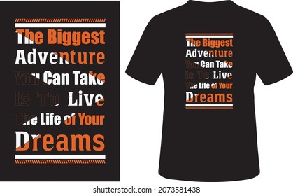 Dreams vintage typography t-shirt design