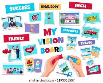 Vision Board Vector Art & Graphics