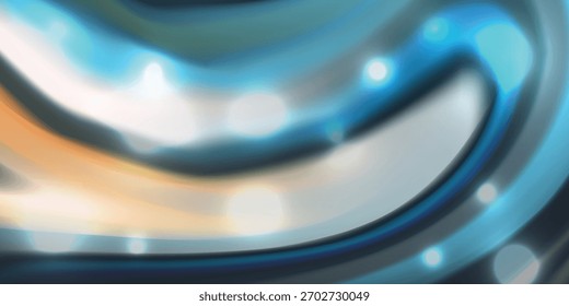 Um fundo abstrato sonhador com linhas fluindo de branco azul e laranja criando uma atmosfera suave e etérea perfeito para adicionar um toque de magia a qualquer design EPS vetor