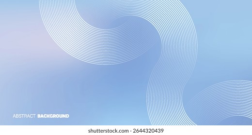 Dreamy Blue Abstract Circle Background