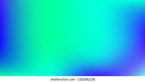 Dreamy Blue Purple Vibrant Gradient Vector Background. Color Overlay, Sunrise, Sunset, Sky, Water Neon Design Element. Luxury Dreamy Holograph Unfocussed Texture. Digital Minimal Gradient Paper Teal