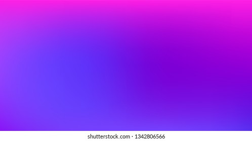 Dreamy Blue Purple Vibrant Gradient Vector Background. Neon Color Overlay, Sunrise, Sunset, Sky, Water Design Element. Trendy Unfocussed Luxury Holograph Texture. Digital Minimal Tech Gradient Paper 