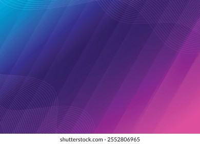 Dreamy Blue Purple Vibrant Gradient vector background with stripes and wavy lines. Dreamy Unfocussed Holograph Luxury Texture. Fluid Lights Minimal Digital Gradient