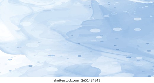 Textura Aquarela de Parede Azul Sonhável com Nuvens Brancas e Sotaques de Céu Rosa para Gráficos com tema de céu abstrato suave
