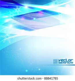 dreamy blue winter vector background