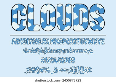 Dreamy Cloud Color Font Set
