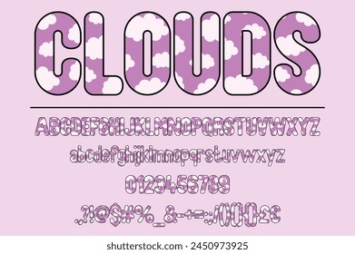 Dreamy Cloud Color Font Set