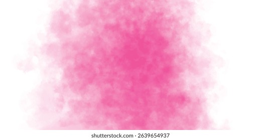 Dreamy Cloud-Filled Pink Background with Watercolor Style Wash

