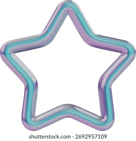 Icono de anillo de estrella metálico lindo de ensueño