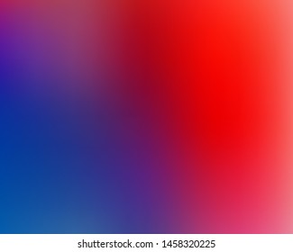 Dreamy Degrade Blue Purple and Red  Colorful Background. Smooth Gradient Mesh. Trendy colors Neon Design Luxury Texture. Fluid Lights Minimal Digital Gradient
