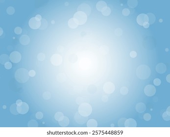 Dreamy and fantastic polka dot background material_blue