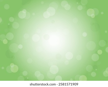 Dreamy and fantastic polka dot background material_green