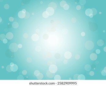 Dreamy and fantastic polka dot background material_light blue