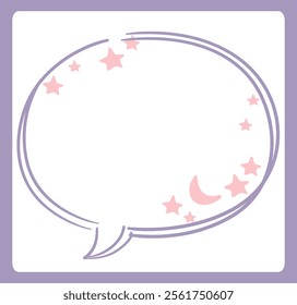 Dreamy, girly pastel tone frame. Vector illustration.