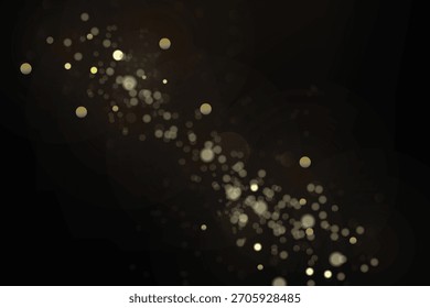 Efecto de luz bokeh dorado de ensueño