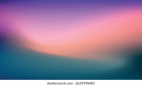 Dreamy Gradient Flow Background , The smooth transition from teal to peach and violet evokes calm and creativity.