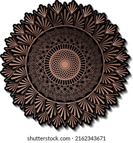 Dreamy gradient wallpaper with mandala pattern. Vector background for yoga, meditation poster. Beautiful vector pattern with ornament mandala. Can be used to print on the phone, to create a poster.