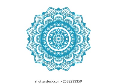 Fondo de pantalla degradado de ensueño con patrón de mandala. Fondo de Vector para yoga, cartel de meditación